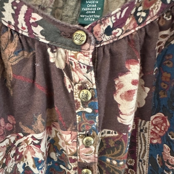 RALPH LAUREN PULLOVER PRINT 7 BUTTON SHIRT-NWOT/XL - Picture 6 of 11